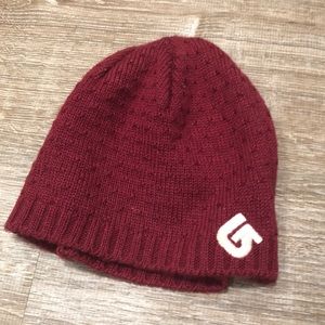 Maroon/magenta burton beanie hat